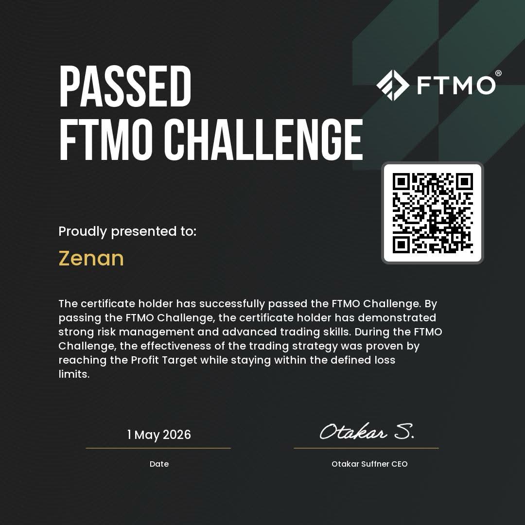 Client passed FTMO Challenge